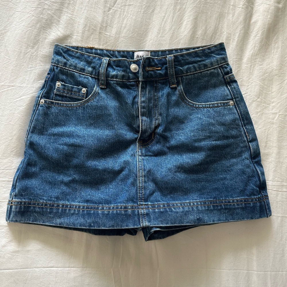 Denim Mini Skirt